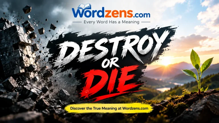 destroy or die