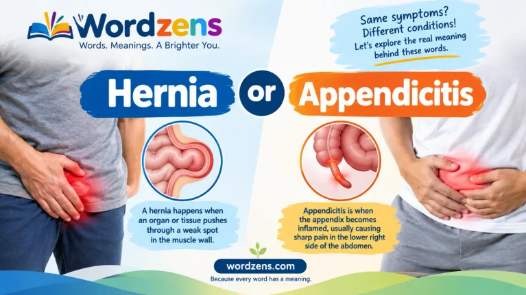 hernia or appendicitis