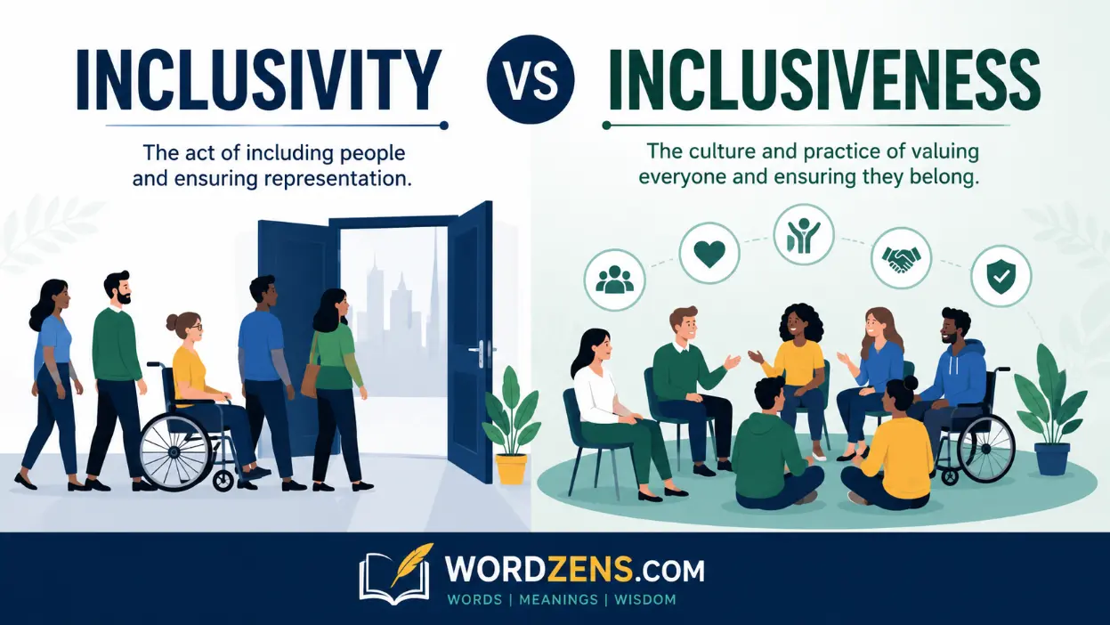 Inclusivity vs Inclusiveness