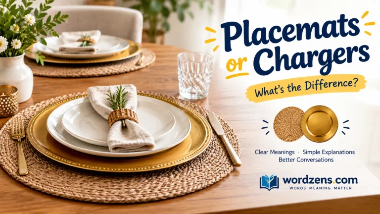 placemats or chargers
