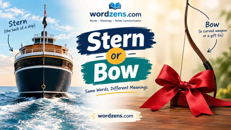 Stern or Bow